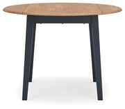 Gesthaven Dining Table and 2 Chairs in Natural/Blue - PKG019464