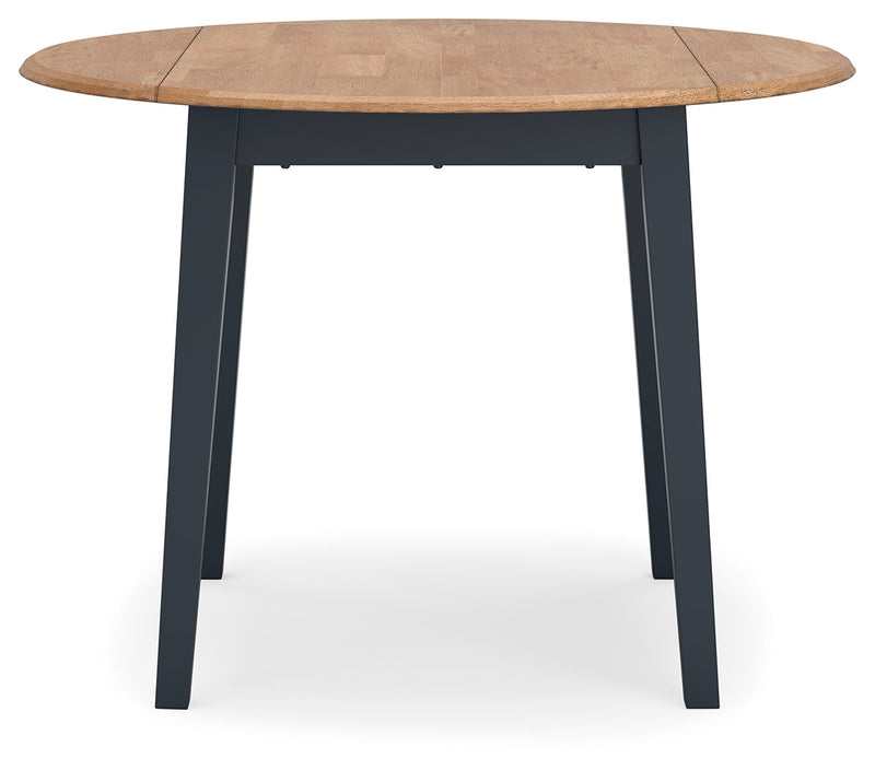 Gesthaven Dining Table and 2 Chairs in Natural/Blue - PKG019464