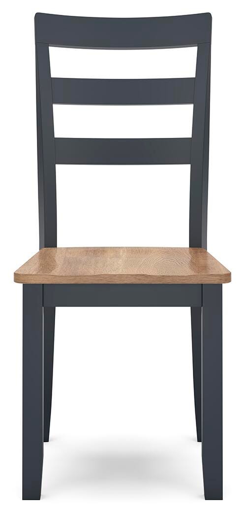 Gesthaven Natural/Blue Dining Chair (Set of 2) - D399-01X2