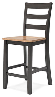 Gesthaven Natural/Brown Counter Height Barstool (Set of 2) - D396-124X2