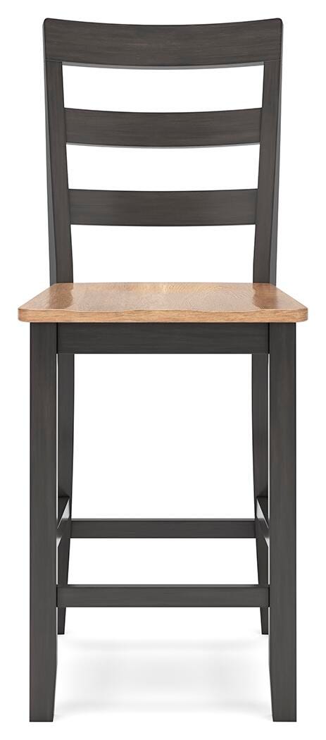 Gesthaven Natural/Brown Counter Height Barstool (Set of 2) - D396-124X2