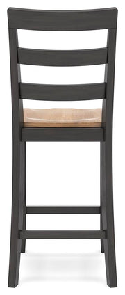 Gesthaven Natural/Brown Counter Height Barstool (Set of 2) - D396-124X2