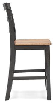 Gesthaven Natural/Brown Counter Height Barstool (Set of 2) - D396-124X2