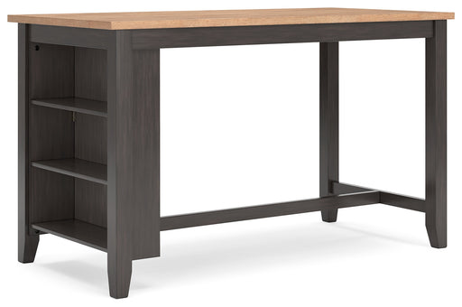 Gesthaven Natural/Brown Counter Height Dining Table - D396-13