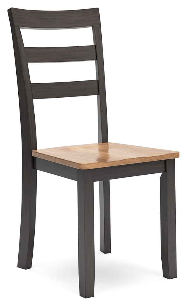Gesthaven Natural/Brown Dining Chair, Set of 2 - D396-01