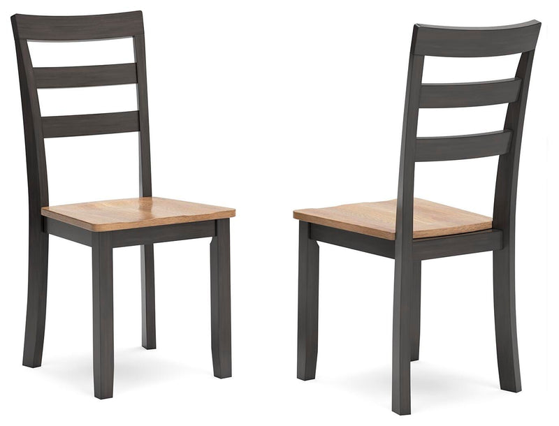 Gesthaven Natural/Brown Dining Chair (Set of 2) - D396-01X2