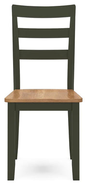 Gesthaven Natural/Green Dining Chair (Set of 2) - D401-01X2