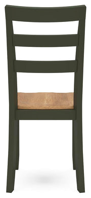 Gesthaven Natural/Green Dining Chair (Set of 2) - D401-01X2