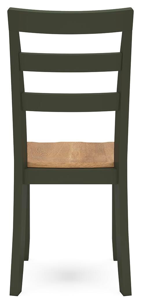 Gesthaven Natural/Green Dining Chair (Set of 2) - D401-01X2