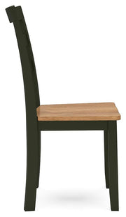 Gesthaven Natural/Green Dining Chair (Set of 2) - D401-01X2