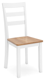 Gesthaven Natural/White Dining Chair, Set of 2 - D398-01