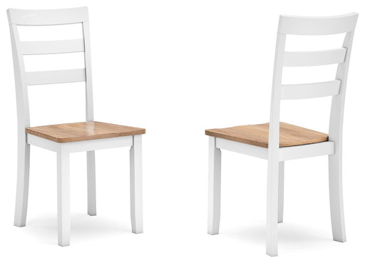Gesthaven Natural/White Dining Chair (Set of 2) - D398-01X2
