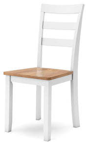 Gesthaven Natural/White Dining Chair (Set of 2) - D398-01X2