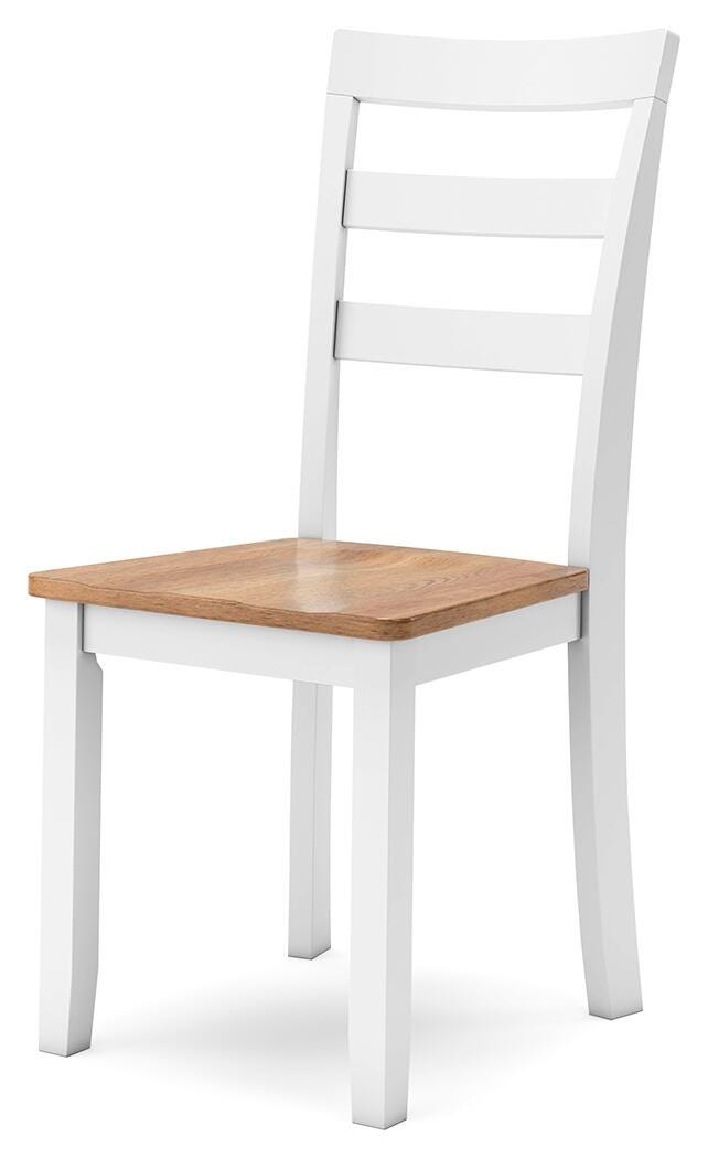 Gesthaven Natural/White Dining Chair (Set of 2) - D398-01X2