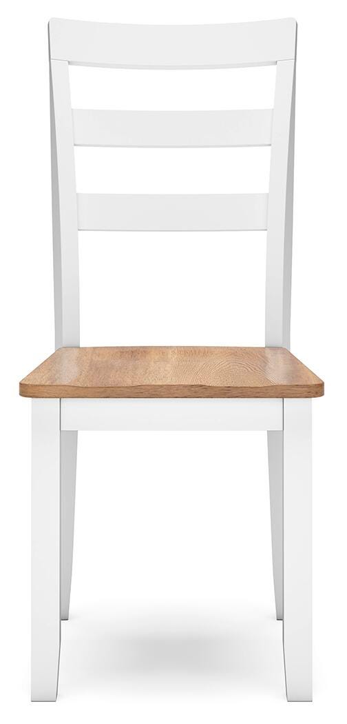Gesthaven Natural/White Dining Chair (Set of 2) - D398-01X2
