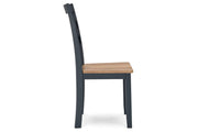 Gesthaven Natural/Blue Dining Table and 2 Chairs - Gate FurnitureDining Room Set