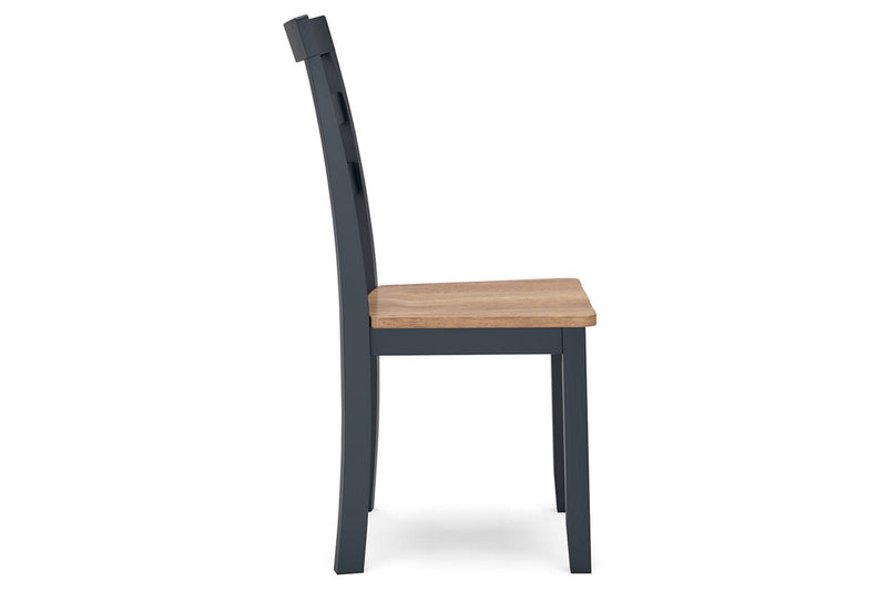Gesthaven Natural/Blue Dining Table and 2 Chairs - Gate FurnitureDining Room Set