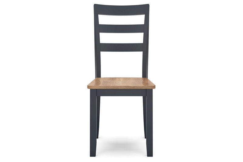 Gesthaven Natural/Blue Dining Table and 2 Chairs - Gate FurnitureDining Room Set