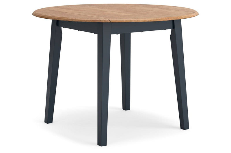 Gesthaven Natural/Blue Dining Table and 4 Chairs - Gate FurnitureDining Room Set