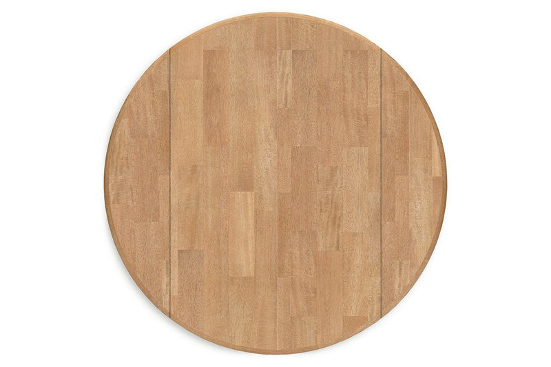 Gesthaven Natural/Green Dining Table and 2 Chairs - Gate FurnitureDining Room Set