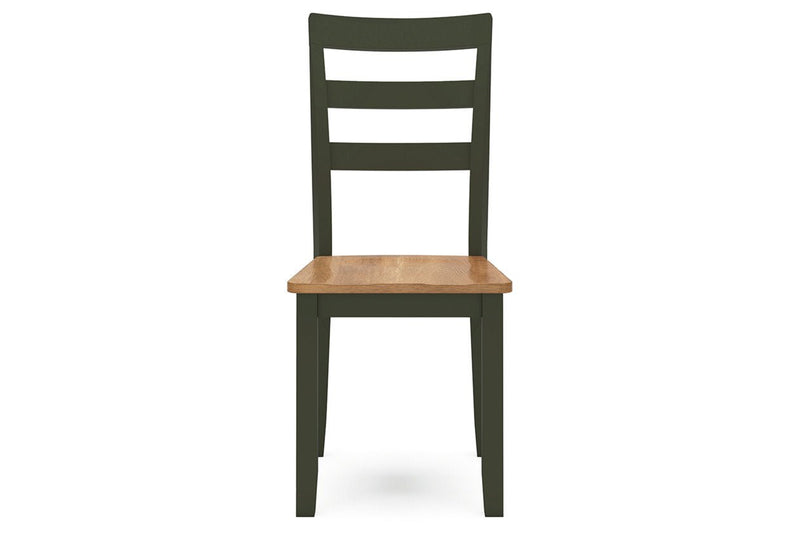 Gesthaven Natural/Green Dining Table and 2 Chairs - Gate FurnitureDining Room Set