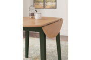 Gesthaven Natural/Green Dining Table and 2 Chairs - Gate FurnitureDining Room Set