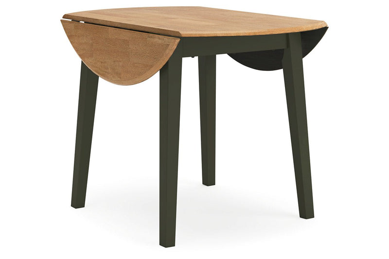 Gesthaven Natural/Green Dining Table and 2 Chairs - Gate FurnitureDining Room Set