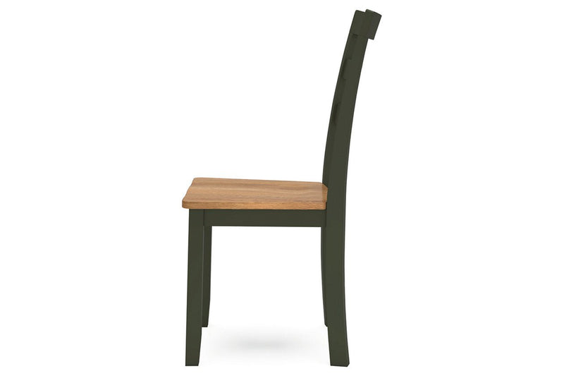 Gesthaven Natural/Green Dining Table and 2 Chairs - Gate FurnitureDining Room Set