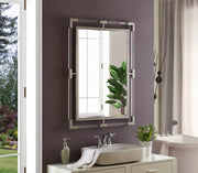 Ghost Acrylic And Metal Frame Mirror in Chrome - 452-M
