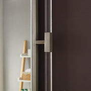 Ghost Acrylic And Metal Frame Mirror in Chrome - 452-M