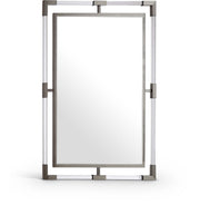 Ghost Acrylic And Metal Frame Mirror in Chrome - 452-M