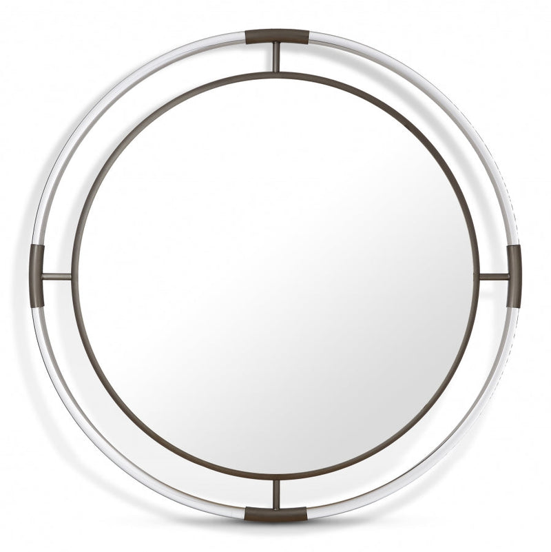 Ghost Acrylic And Metal Frame Mirror in Chrome - 454-M