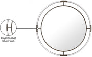Ghost Acrylic And Metal Frame Mirror in Chrome - 454-M