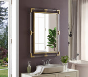 Ghost Acrylic And Metal Frame Mirror in Gold - 451-M