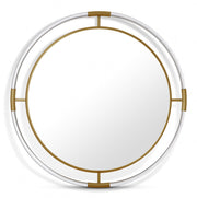 Ghost Acrylic And Metal Frame Mirror in Gold - 453-M