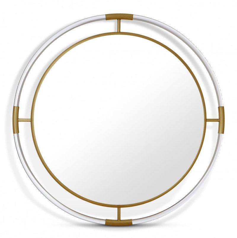 Ghost Acrylic And Metal Frame Mirror in Gold - 453-M