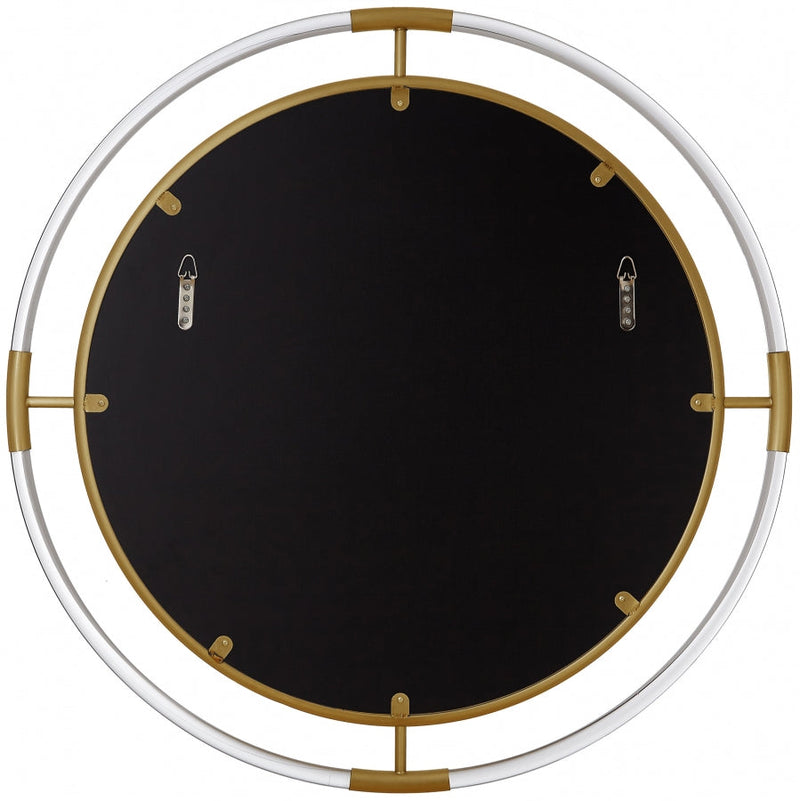 Ghost Acrylic And Metal Frame Mirror in Gold - 453-M