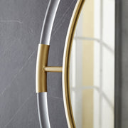 Ghost Acrylic And Metal Frame Mirror in Gold - 453-M