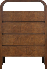 Giada Solid Wood And Veneer Chest in Brown - 843Brown-CH