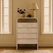 Giada Solid Wood And Veneer Chest in Natural - 843Natural-CH