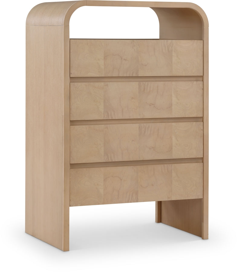 Giada Solid Wood And Veneer Chest in Natural - 843Natural-CH