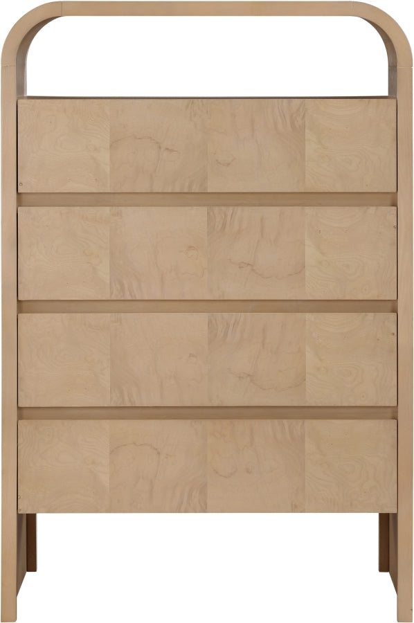 Giada Solid Wood And Veneer Chest in Natural - 843Natural-CH