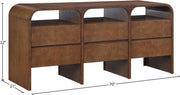 Giada Solid Wood And Veneer Dresser in Brown - 843Brown-D