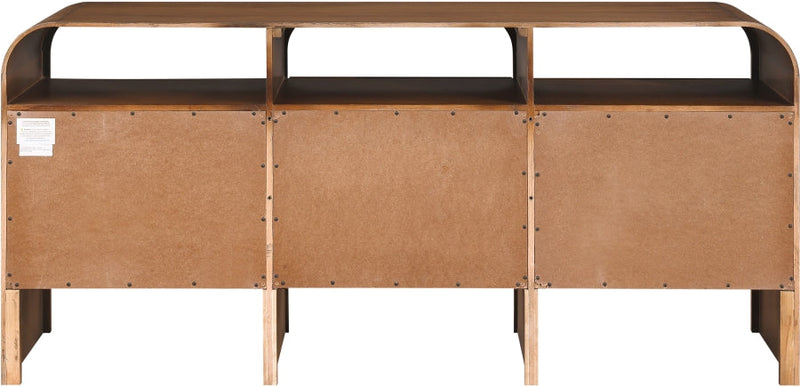 Giada Solid Wood And Veneer Dresser in Brown - 843Brown-D