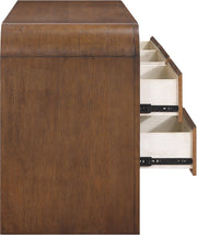 Giada Solid Wood And Veneer Dresser in Brown - 843Brown-D