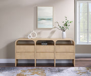 Giada Solid Wood And Veneer Dresser in Natural - 843Natural-D