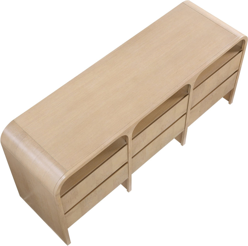 Giada Solid Wood And Veneer Dresser in Natural - 843Natural-D
