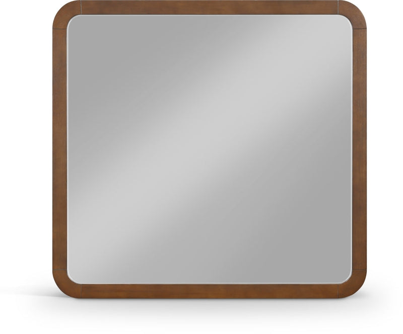 Giada Solid Wood And Veneer Mirror in Brown - 843Brown-M