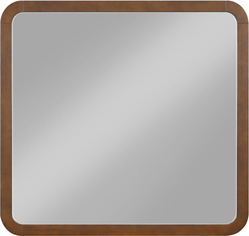 Giada Solid Wood And Veneer Mirror in Brown - 843Brown-M