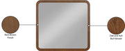 Giada Solid Wood And Veneer Mirror in Brown - 843Brown-M